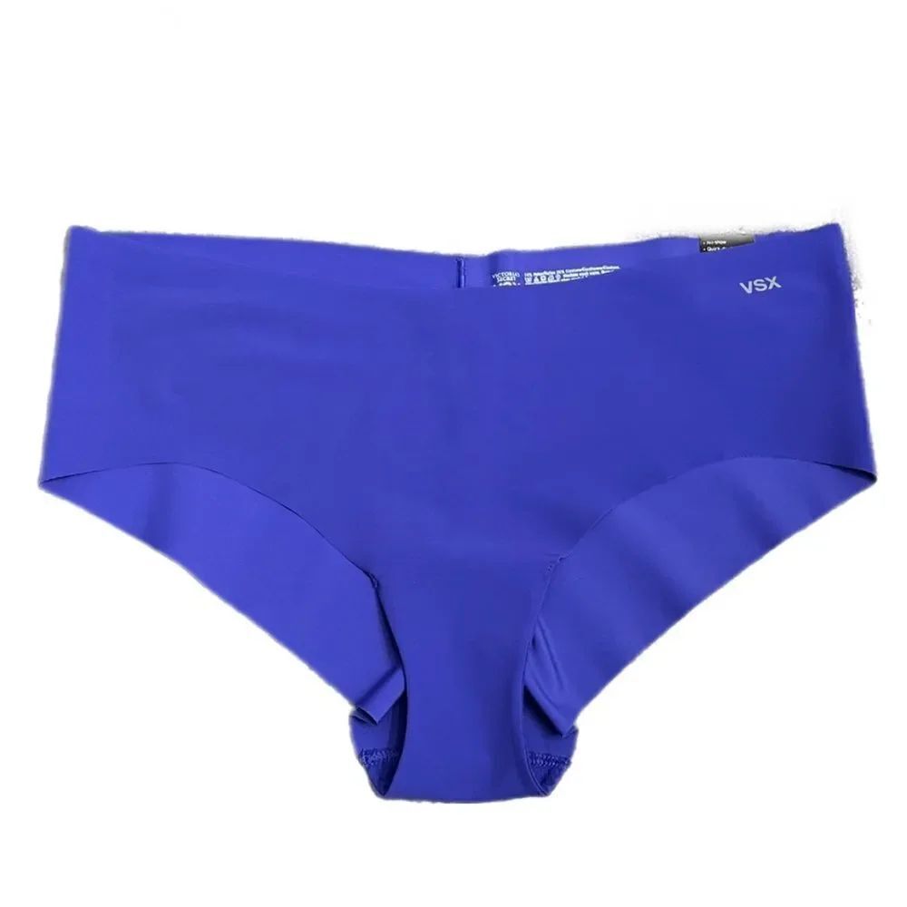 Victorias Secret VSX Sports YOGA Seamless No Show Hiphugger panty Blue purple L